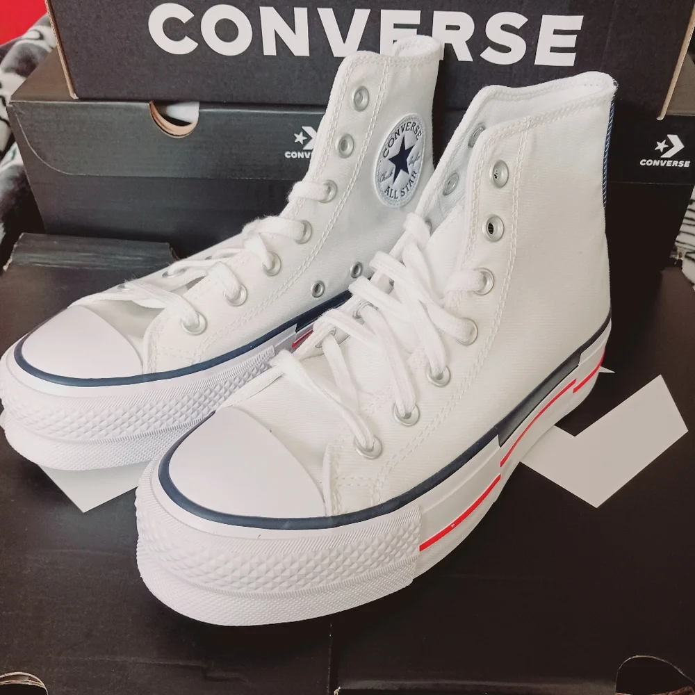 Converse Chuck Taylor All Star Lift Retro Denim Shoes Size 6 - Picture 8 of 12